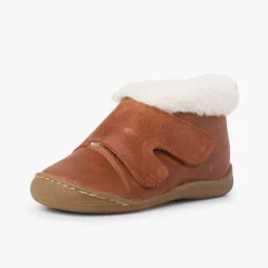 Botas<Pisamonas Botita Piel Cuello Pelo Tira Ancha