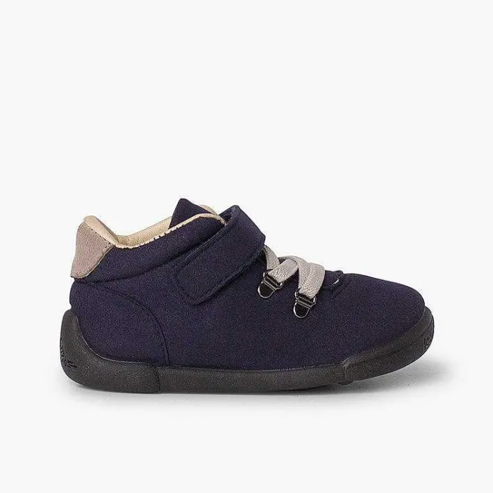 Botas<Pisamonas Botita Reforzada Cordones Elasticos Y Tira Adherente