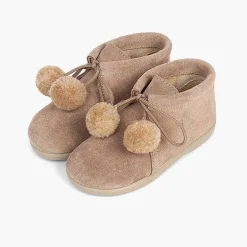 Botas<Pisamonas Botitas Con Pompones Niño Y Niña