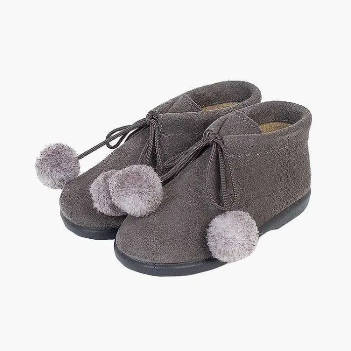 Botas<Pisamonas Botitas Con Pompones Niño Y Niña