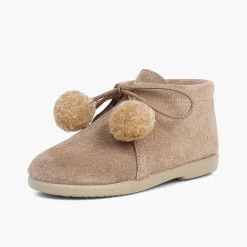 Botas<Pisamonas Botitas Con Pompones Niño Y Niña