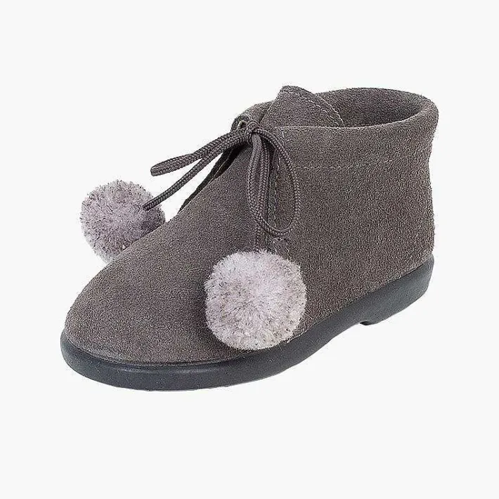 Botas<Pisamonas Botitas Con Pompones Niño Y Niña
