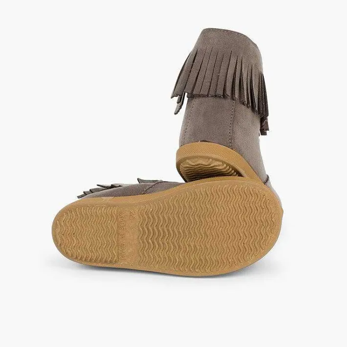 Botas<Pisamonas Botitas Flecos Con Cremallera Primeros Pasos