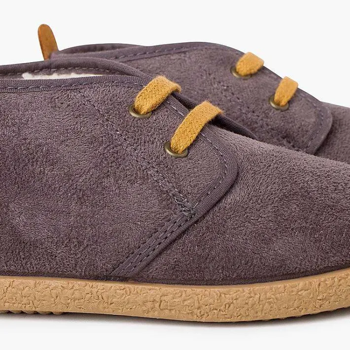 Botas<Pisamonas Botitas Forro Borrego Tira Camel Trasera