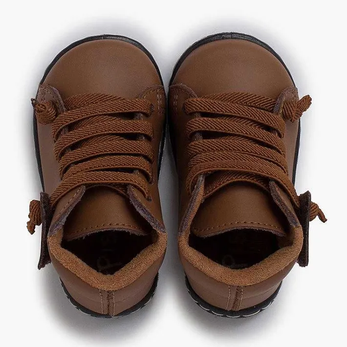 Botas<Pisamonas Botitas Piel Lavable Niños Cordones Elasticos