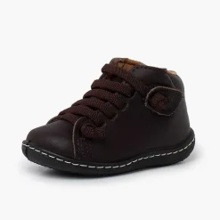Botas<Pisamonas Botitas Piel Lavable Niños Cordones Elasticos