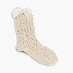 Leotardos Y Textil Condor<Pisamonas Calcetin Condor Alto Calado Con Lazo