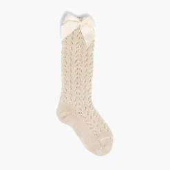 Leotardos Y Textil Condor<Pisamonas Calcetin Condor Alto Calado Con Lazo