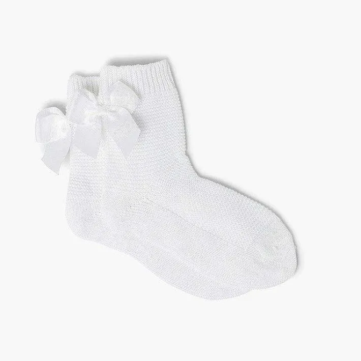 Leotardos Y Textil Condor<Pisamonas Calcetin Condor Corto Punto Bobo Con Lazo