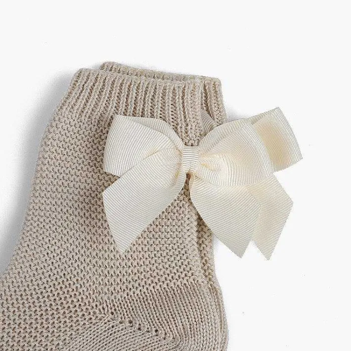 Leotardos Y Textil Condor<Pisamonas Calcetin Condor Corto Punto Bobo Con Lazo