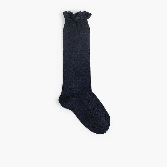 Leotardos Y Textil Condor<Pisamonas Calcetines Altos Con Puntilla