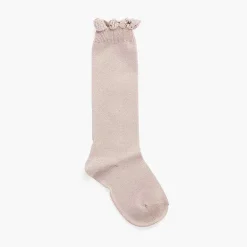 Leotardos Y Textil Condor<Pisamonas Calcetines Altos Con Puntilla