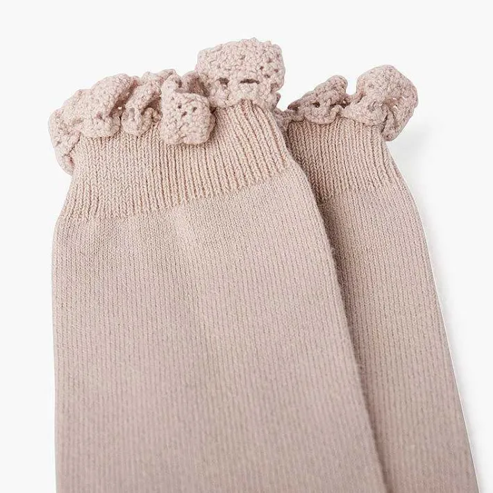 Leotardos Y Textil Condor<Pisamonas Calcetines Altos Con Puntilla