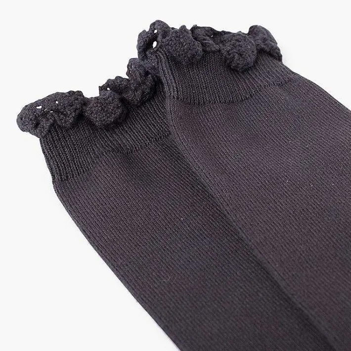 Leotardos Y Textil Condor<Pisamonas Calcetines Altos Con Puntilla