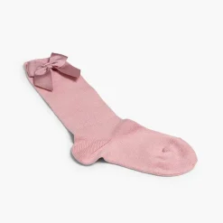 Leotardos Y Textil Condor<Pisamonas Calcetines Altos Condor Algodon Con Lazo