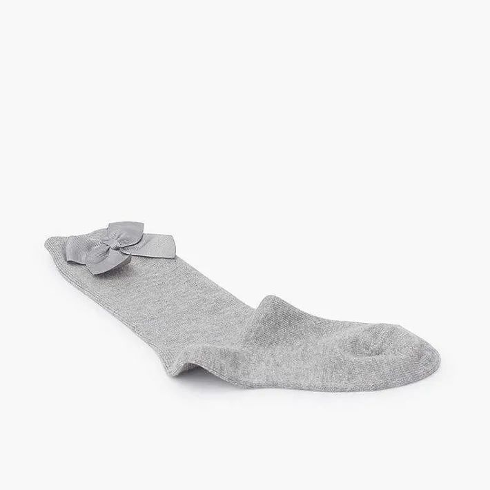 Leotardos Y Textil Condor<Pisamonas Calcetines Altos Condor Algodon Con Lazo