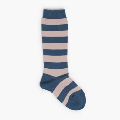 Leotardos Y Textil Condor<Pisamonas Calcetines Altos De Rayas