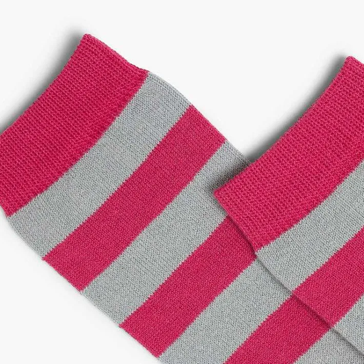 Leotardos Y Textil Condor<Pisamonas Calcetines Altos De Rayas