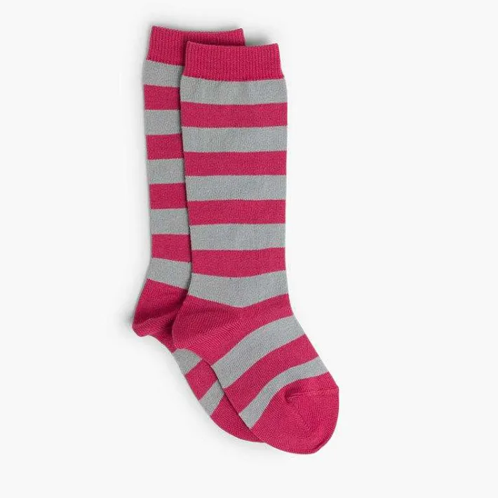 Leotardos Y Textil Condor<Pisamonas Calcetines Altos De Rayas