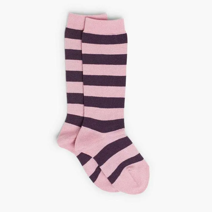 Leotardos Y Textil Condor<Pisamonas Calcetines Altos De Rayas
