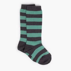 Leotardos Y Textil Condor<Pisamonas Calcetines Altos De Rayas