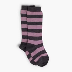Leotardos Y Textil Condor<Pisamonas Calcetines Altos De Rayas