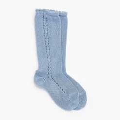 Leotardos Y Textil Condor<Pisamonas Calcetines Altos Perle Calado Lateral