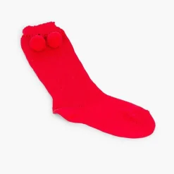 Leotardos Y Textil Condor<Pisamonas Calcetines Altos Perle Condor Con Borlas