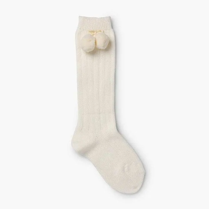 Leotardos Y Textil Condor<Pisamonas Calcetines Condor Bebe Con Pompon