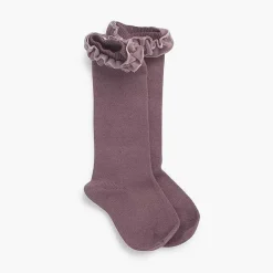 Para Ceremonias<Pisamonas Calcetines Fruncido Terciopelo