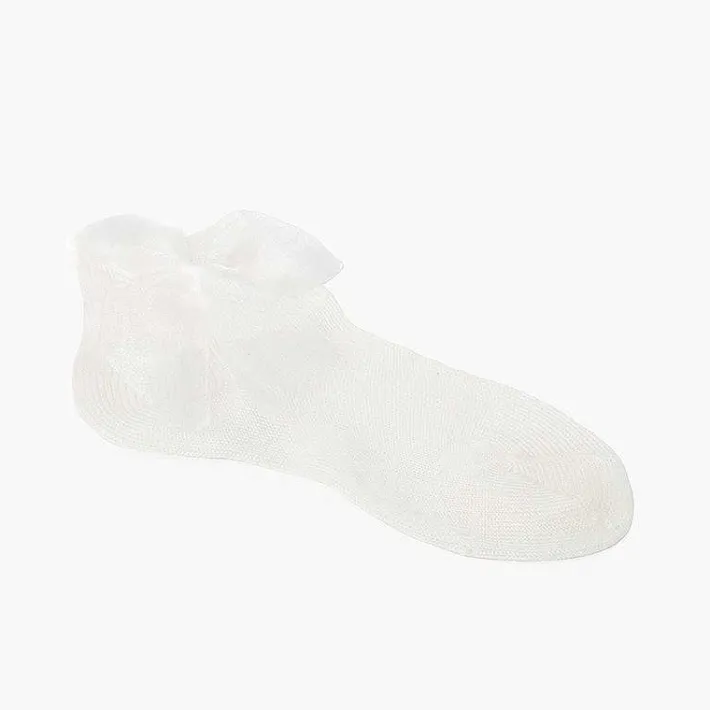 Leotardos Y Textil Condor<Pisamonas Calcetines Lazo Organza Cortos Lisos