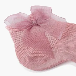 Leotardos Y Textil Condor<Pisamonas Calcetines Lazo Organza Cortos Lisos