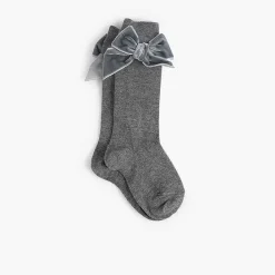 Leotardos Y Textil Condor<Pisamonas Calcetines Niños Con Lazo Terciopelo