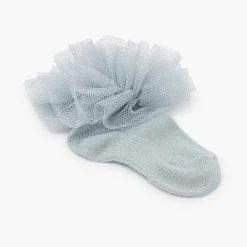 Leotardos Y Textil Condor<Pisamonas Calcetines Tobilleros Tira De Tul Fruncida