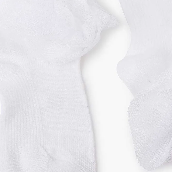Leotardos Y Textil Condor<Pisamonas Calcetines Tobilleros Tira De Tul Fruncida