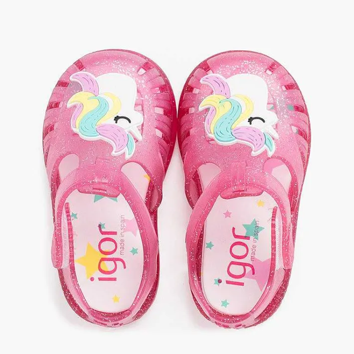 Cangrejeras Y Chanclas<Pisamonas Cangrejeras Glitter Unicornio Tira Adherente