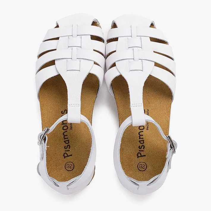 Sandalias<Pisamonas Cangrejeras Mujer Y Niños Piel Suela Bio