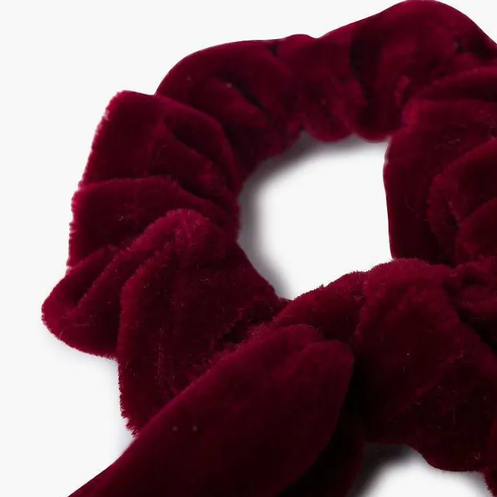 Para El Pelo<Pisamonas Coletero Scrunchie Terciopelo Con Lazo