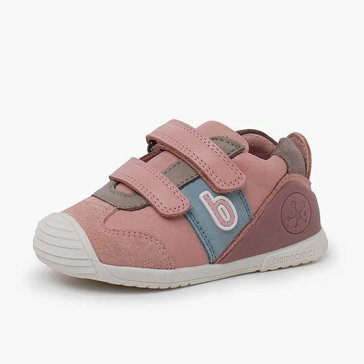 Zapatos Colegiales<Pisamonas Deportivas Niña Biomecanics Doble Cierre Adherente Color Rosa