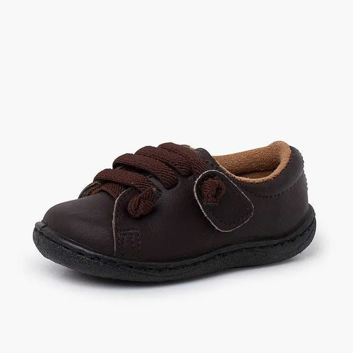 Zapatos Colegiales<Pisamonas Deportivas Piel Lavable Cordones Elasticos