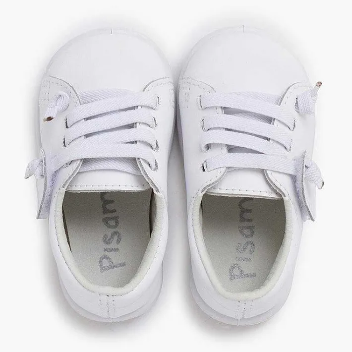 Zapatos Colegiales<Pisamonas Deportivas Piel Lavable Cordones Elasticos
