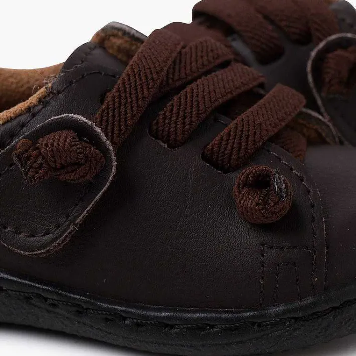 Zapatos Colegiales<Pisamonas Deportivas Piel Lavable Cordones Elasticos
