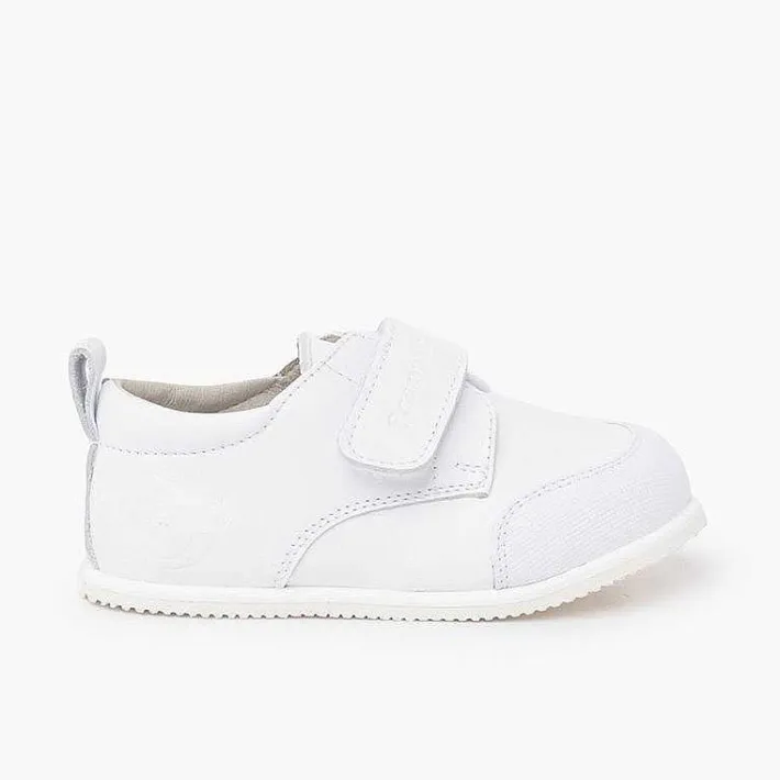 Zapatillas<Pisamonas Deportivas Piso Flexible Puntera Reforzada Color Blanco
