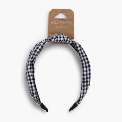Para El Pelo<Pisamonas Diadema Ancha Nudo Vichy Color Negro