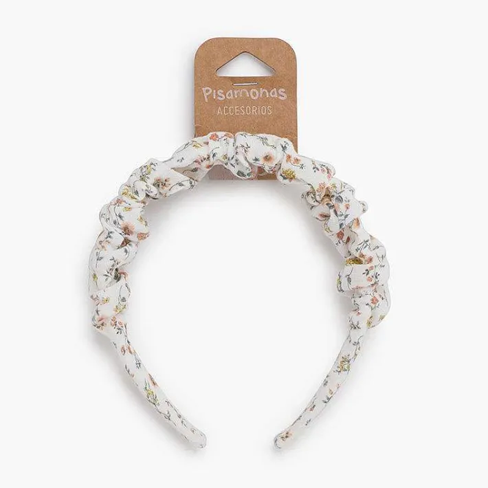 Para El Pelo<Pisamonas Diadema Fruncida Flores Liberty