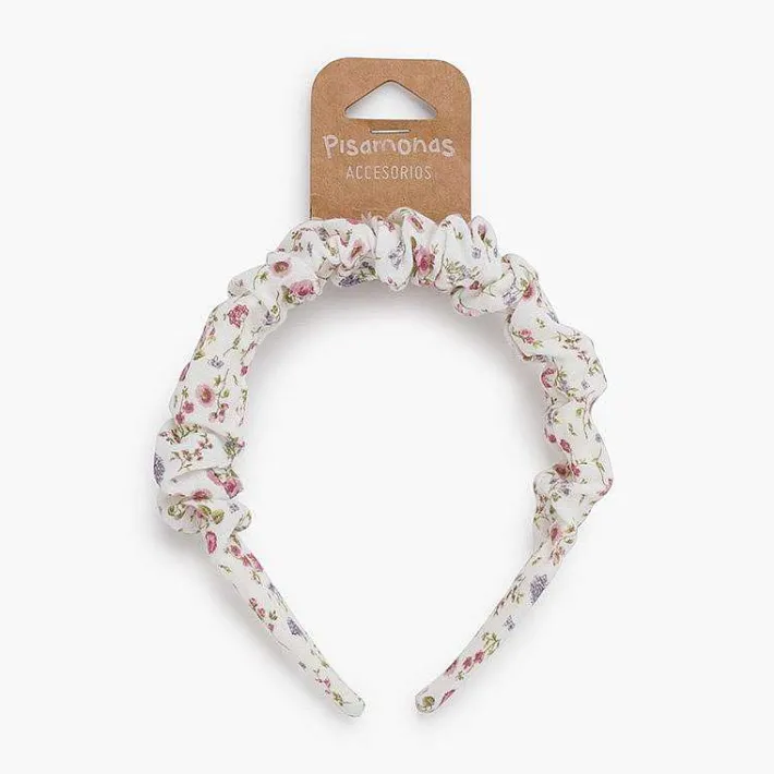 Para El Pelo<Pisamonas Diadema Fruncida Flores Liberty