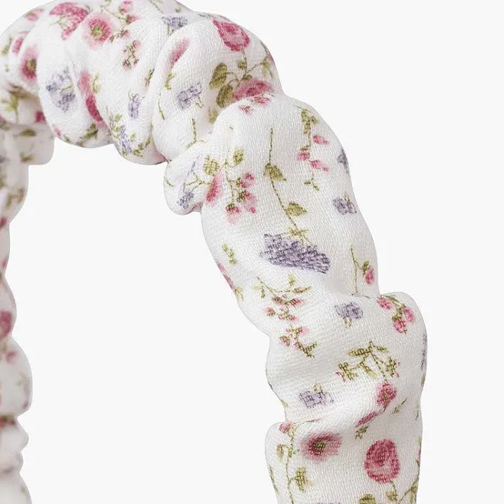 Para El Pelo<Pisamonas Diadema Fruncida Flores Liberty