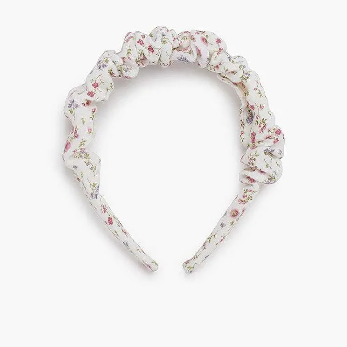 Para El Pelo<Pisamonas Diadema Fruncida Flores Liberty