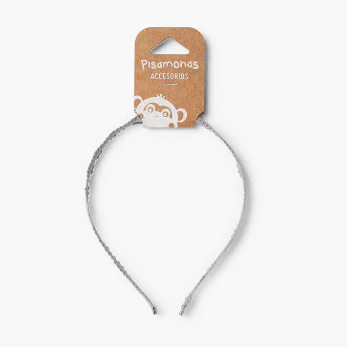 Para El Pelo<Pisamonas Diadema Rigida Tela Fruncida