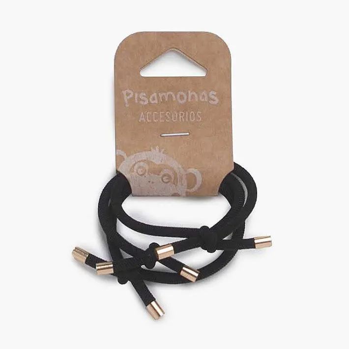 Para El Pelo<Pisamonas Gomas Elasticas Para El Pelo Color Negro